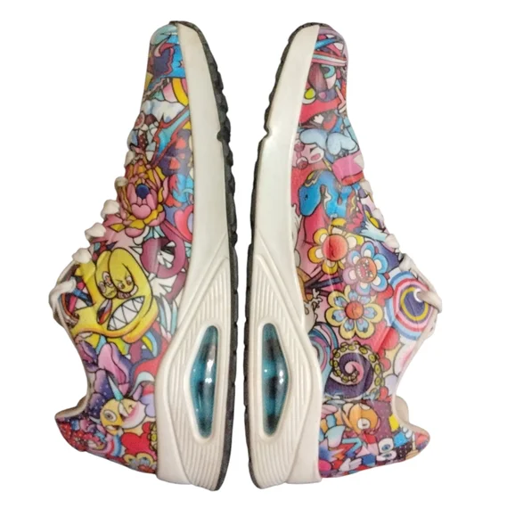 Skechers x Vexx Uno Colour Doodle Limited Edition Sneakers Men's 13 - Picture 2 of 14